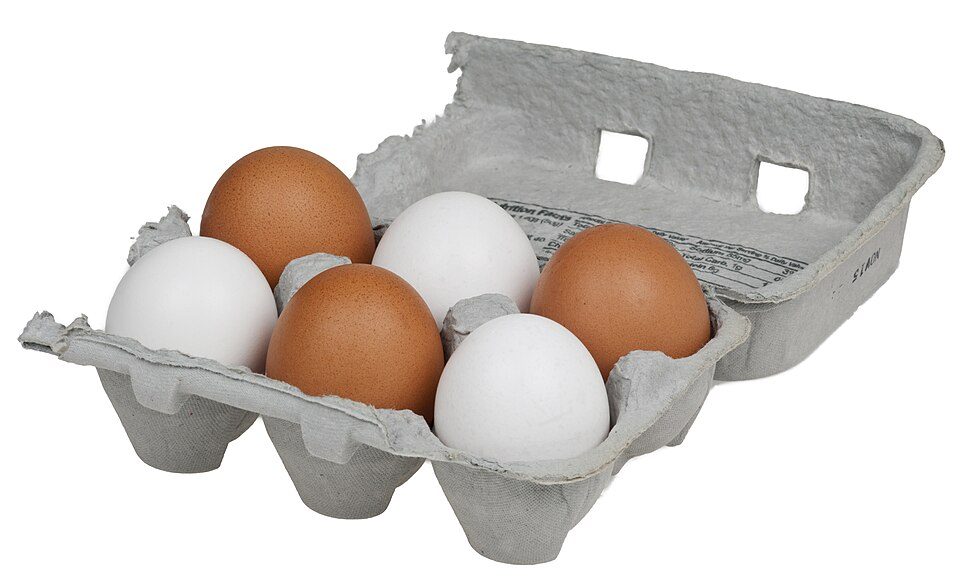Cubeta de 30 huevos de campo